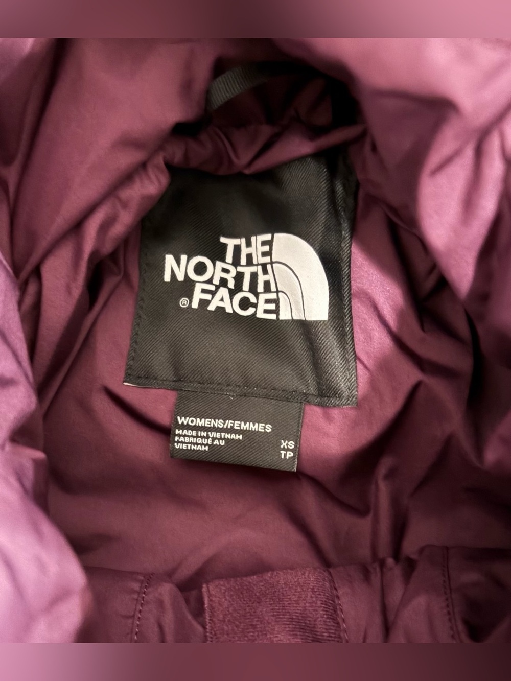 $230 THE NORTH FACE Gotham Insulated Blackberry Wine Jacket Women’s Sz: XS - Picture 7 of 8
